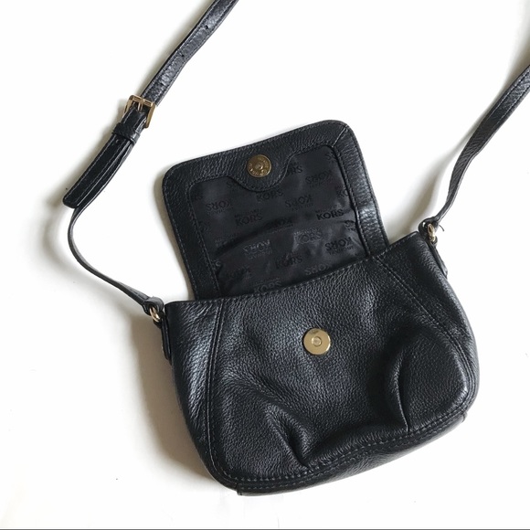 Michael Kors Black Leather Crossbody Bag - Picture 3 of 6
